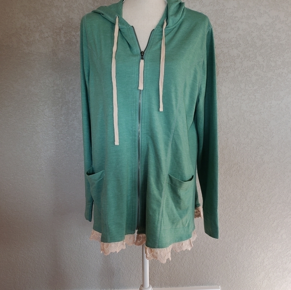 Logo lounge zipper sweatshirt